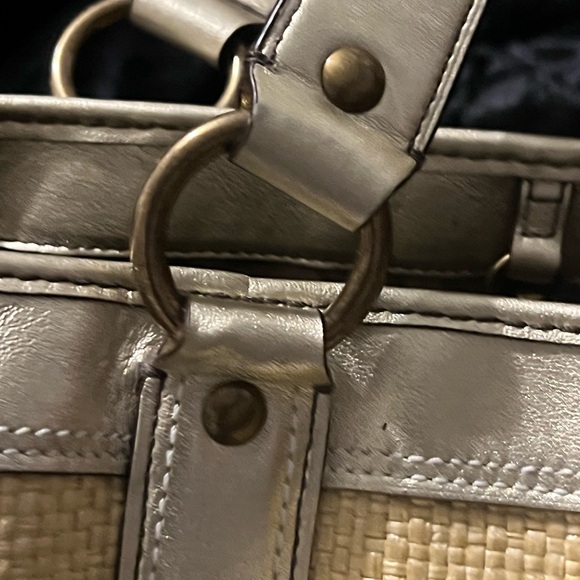 Coach Gold Canvas Tote - Picture 7 of 16